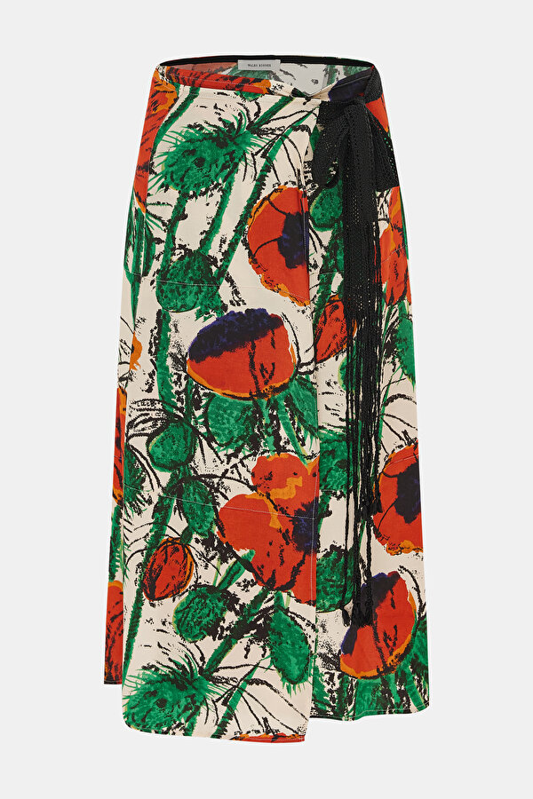 MULTICOLOR LINEN SKIRT