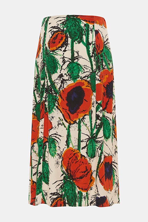 MULTICOLOR LINEN SKIRT 2
