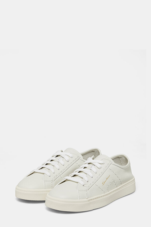 BEIGE LEATHER SNEAKER 2