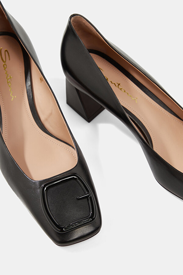 BLACK LEATHER SHOES 6