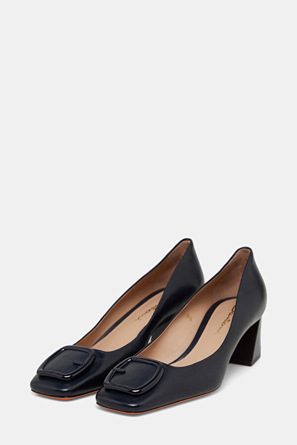 NAVY BLUE LEATHER SHOES 2