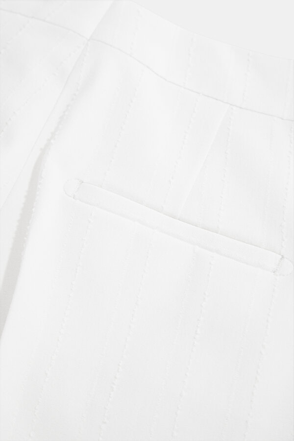 ECRU WIDE LEG TROUSERS 7