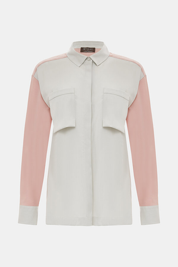 SALMON LONG SLEEVE SHIRT