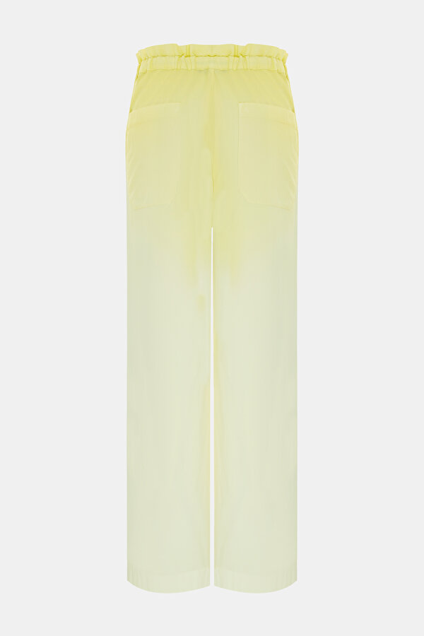 WHITE STRAIGHT CUT TROUSERS 7
