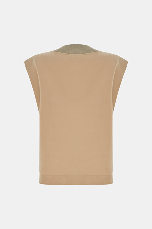 DORE V NECK SLEEVELESS BLOUSE 2