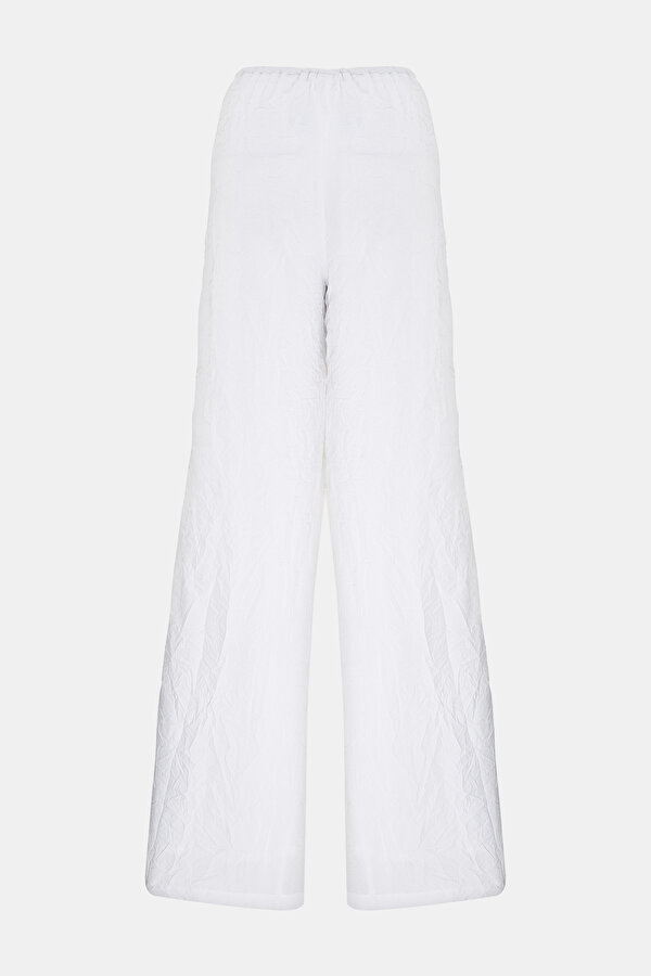 WHITE STRAIGHT CUT TROUSERS 6