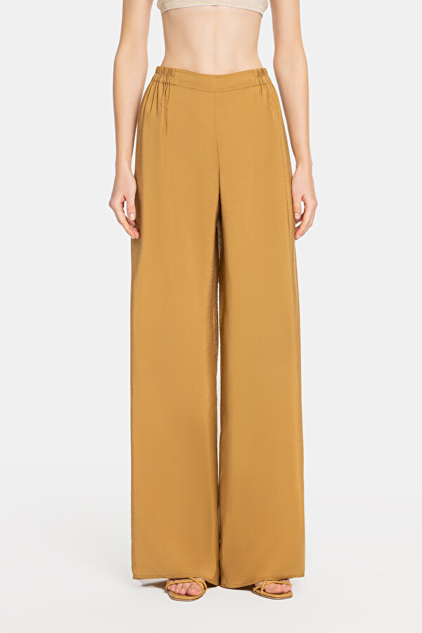 CAMEL WIDE LEG TROUSERS 2