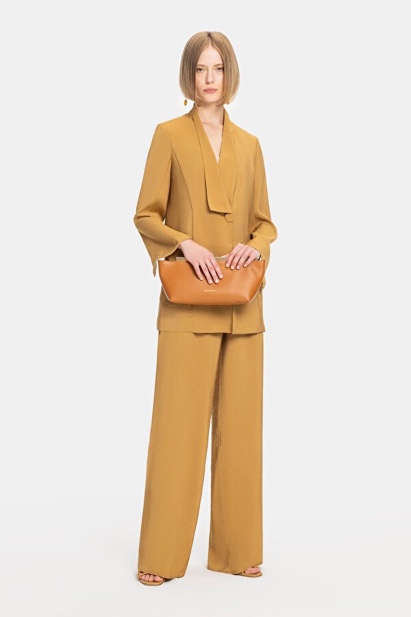 CAMEL SHAWL COLLAR JACKET