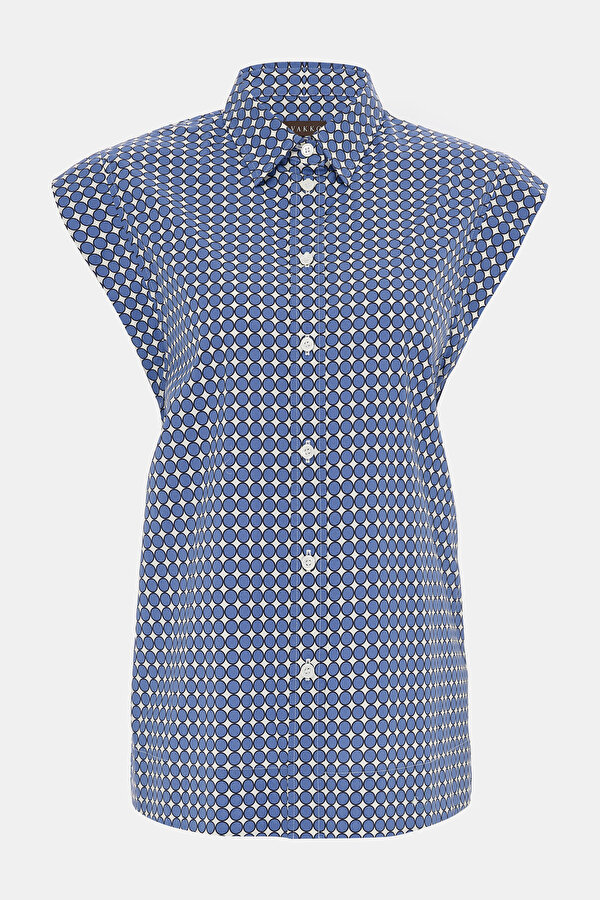 NAVY BLUE OFF THE SHOULDER SHIRT