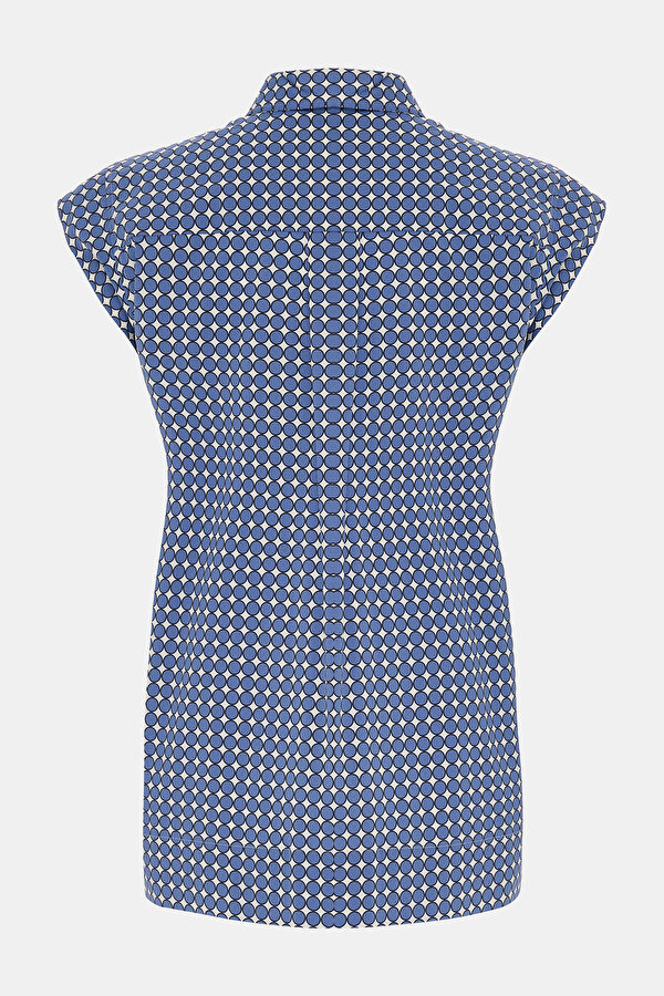 NAVY BLUE OFF THE SHOULDER SHIRT 2