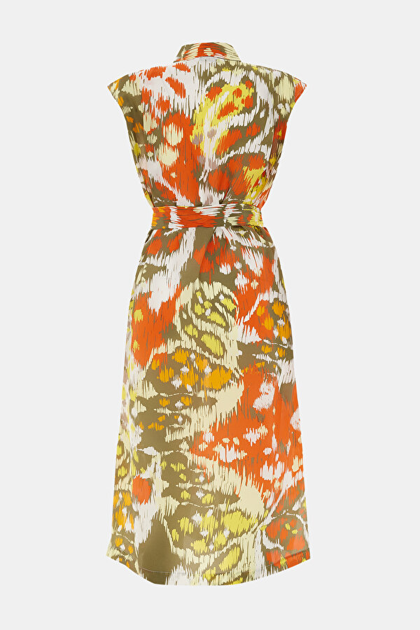 MULTICOLOR OFF THE SHOULDER MIDI DRESS 6