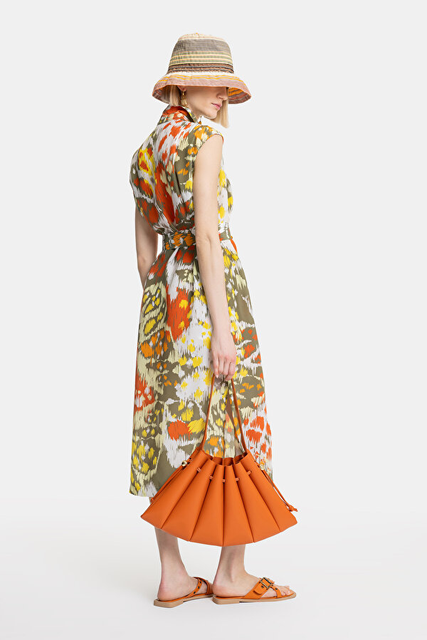 MULTICOLOR OFF THE SHOULDER MIDI DRESS 2