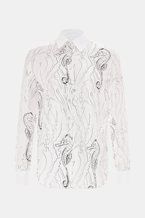 WHITE LONG SLEEVE SHIRT