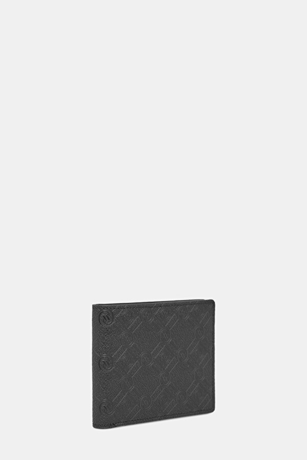BLACK MONOGRAM WALLET 2