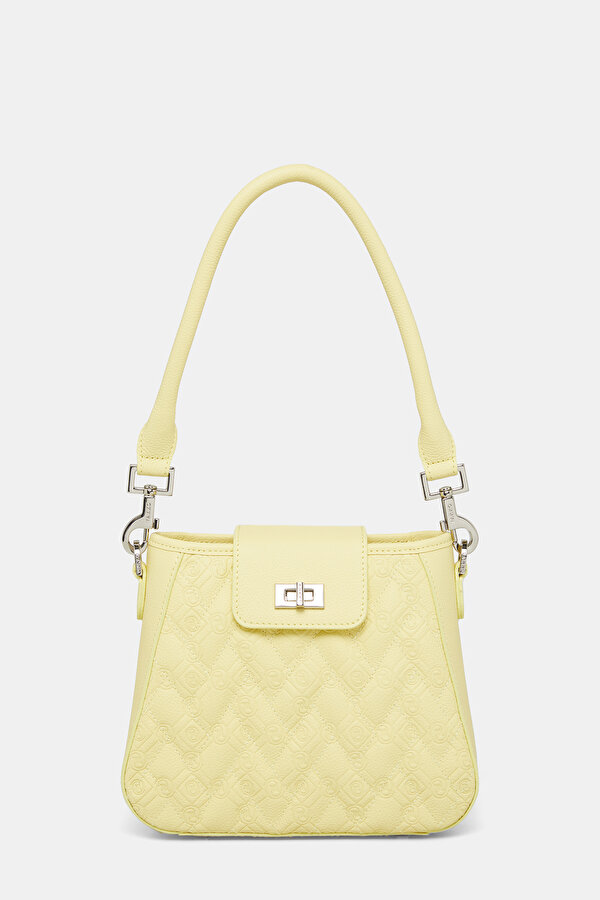 YELLOW MONOGRAM LEATHER BAG