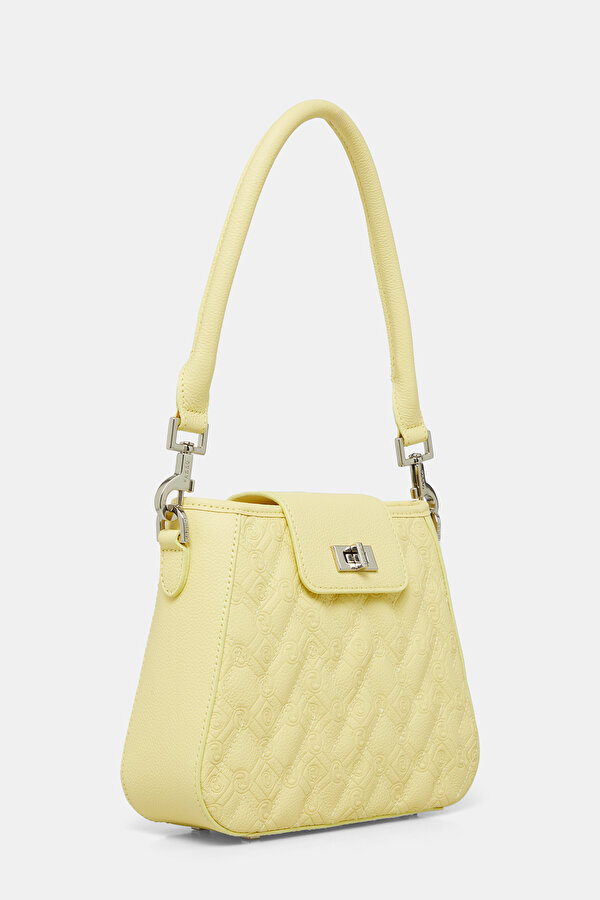 YELLOW MONOGRAM LEATHER BAG 2