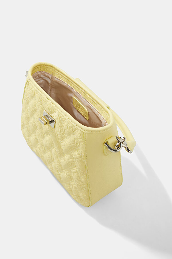 YELLOW MONOGRAM LEATHER BAG 6