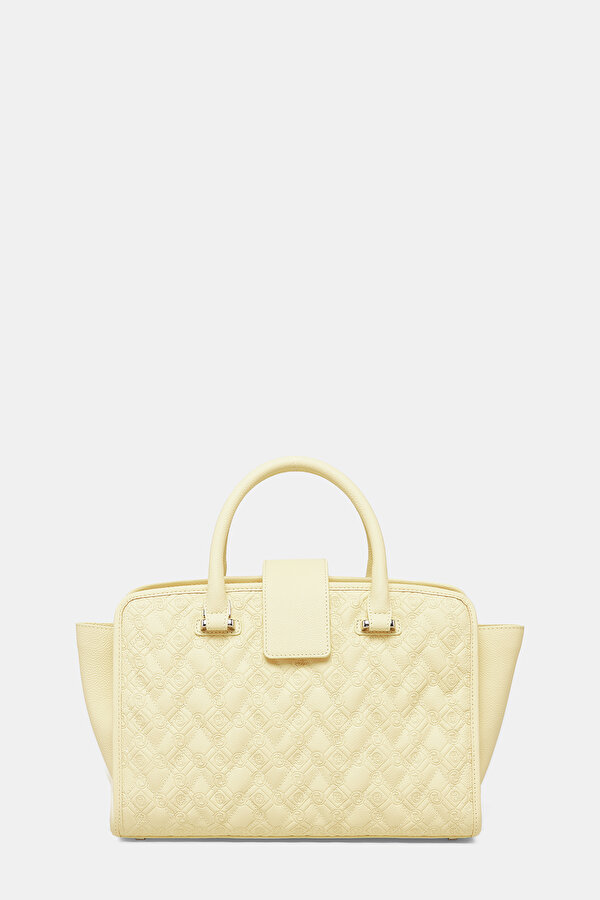 YELLOW MONOGRAM LEATHER BAG