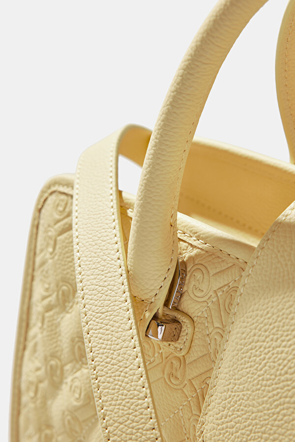 YELLOW MONOGRAM LEATHER BAG 6