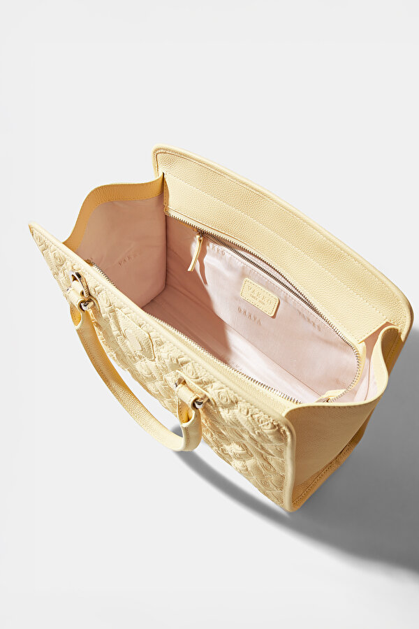 YELLOW MONOGRAM LEATHER BAG 7