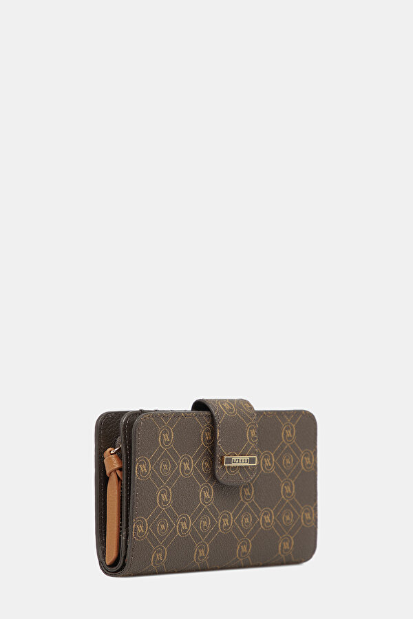 TAN MONOGRAM WALLET 2