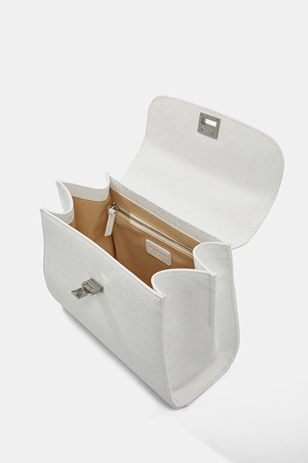 WHITE MONOGRAM BAG 7