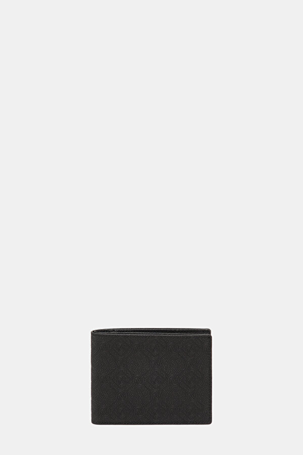 BLACK MONOGRAM WALLET