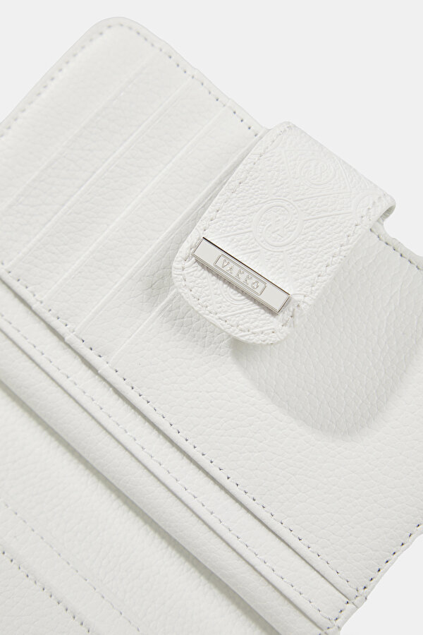 WHITE MONOGRAM WALLET 6