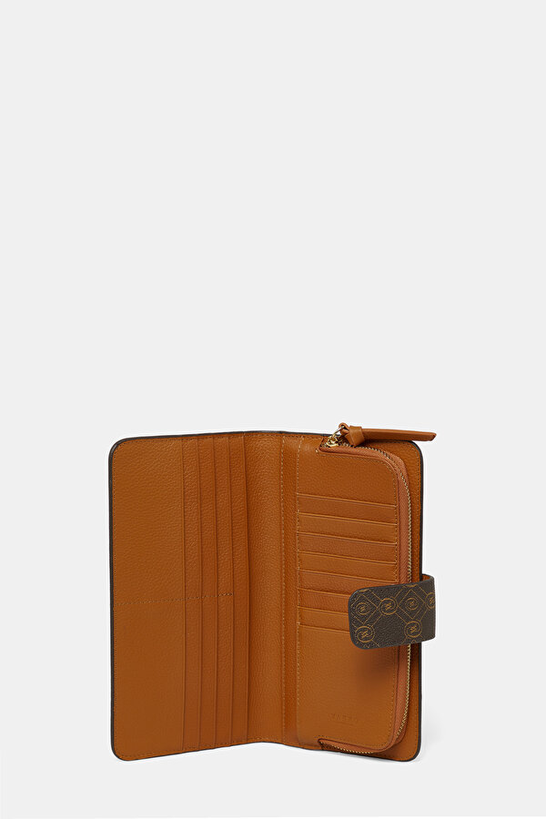 TAN MONOGRAM WALLET 6