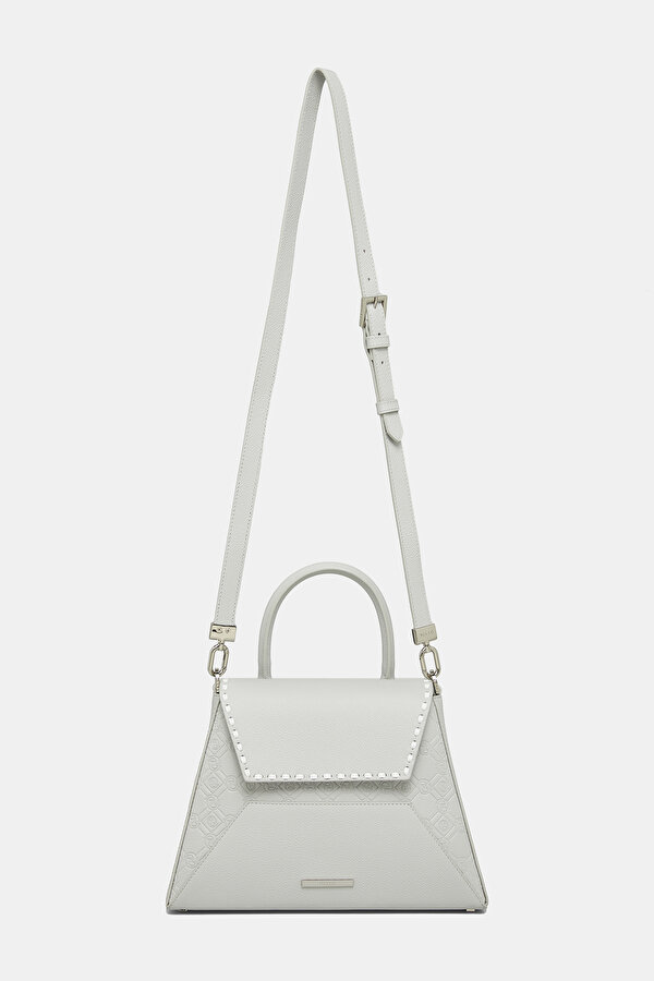 WHITE MONOGRAM LEATHER BAG 2