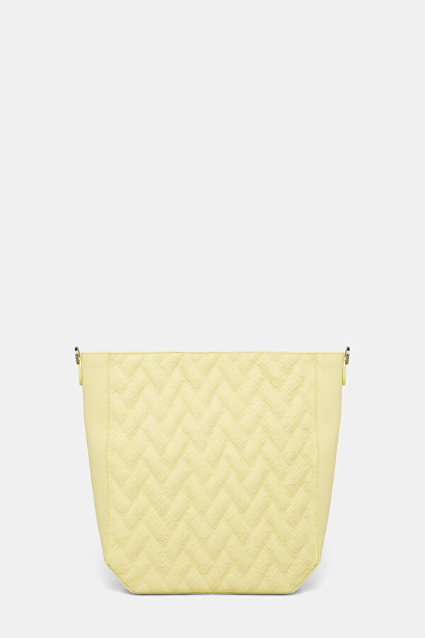 YELLOW MONOGRAM LEATHER BAG