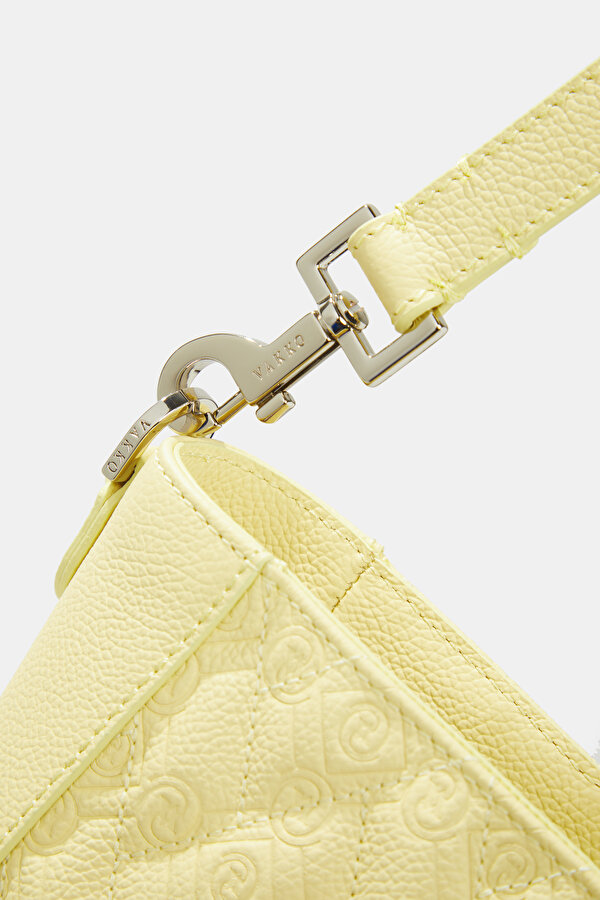 YELLOW MONOGRAM LEATHER BAG 6