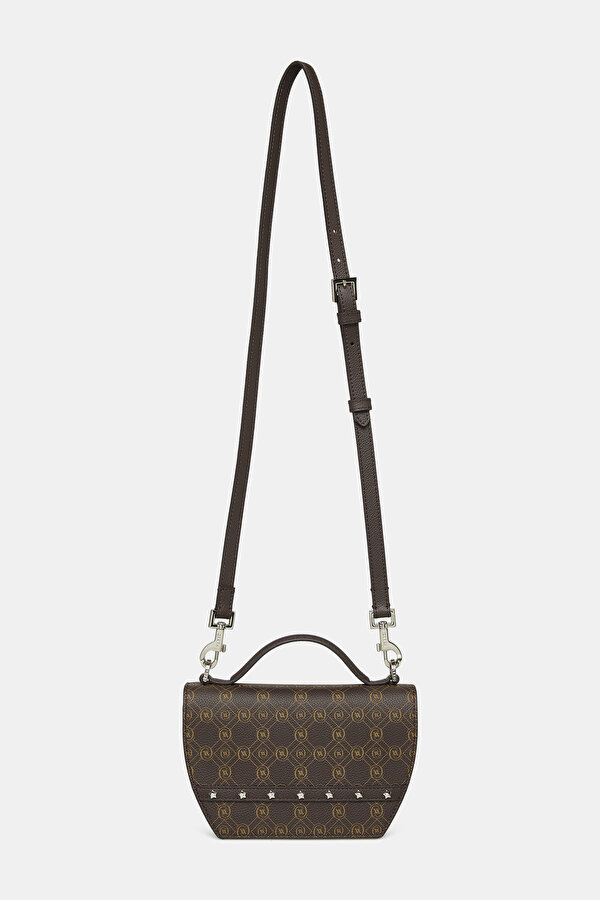 BEIGE MONOGRAM LEATHER BAG 2