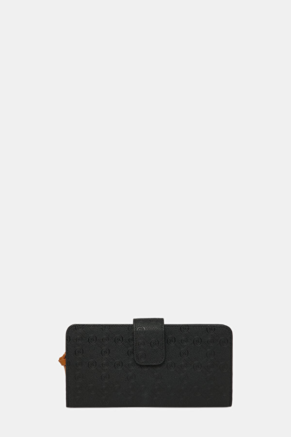 BLACK MONOGRAM WALLET
