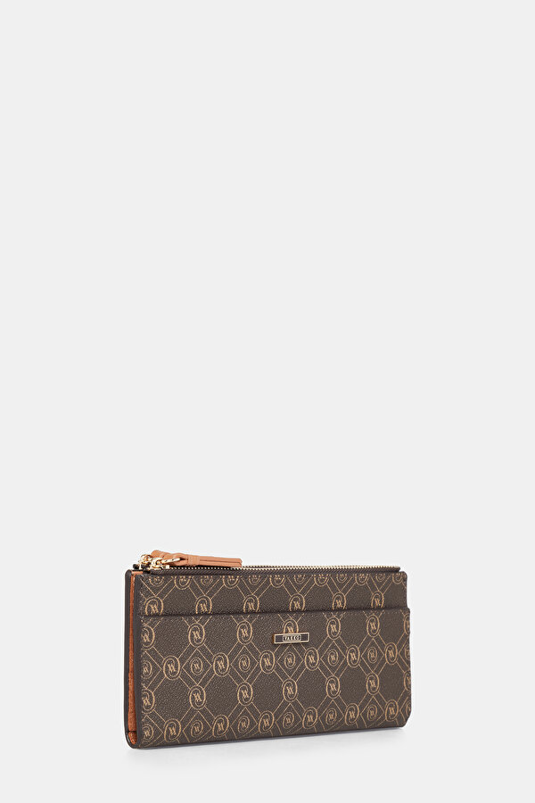TAN MONOGRAM WALLET 2