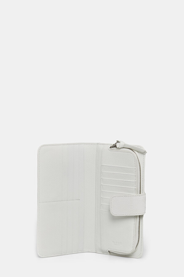 WHITE MONOGRAM WALLET 6