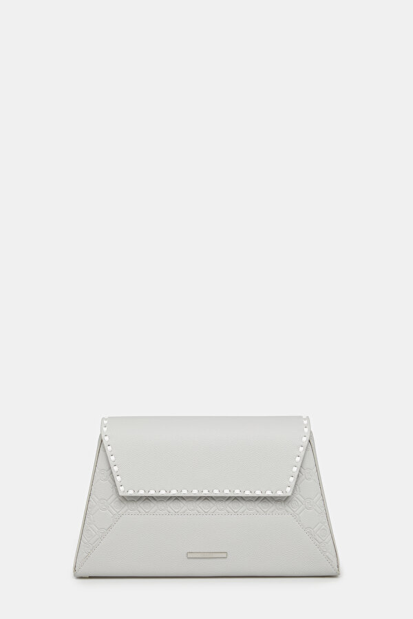WHITE MONOGRAM LEATHER BAG 2