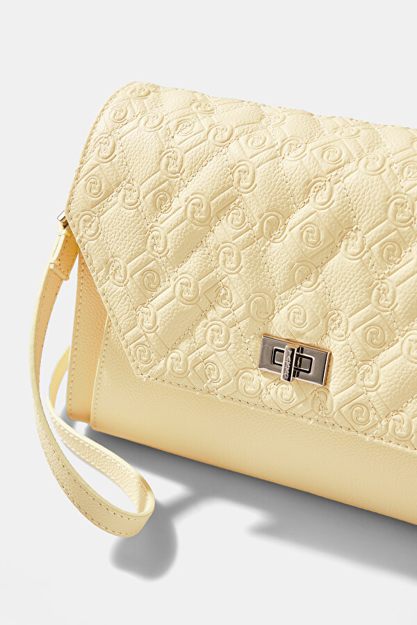 YELLOW MONOGRAM LEATHER BAG 6