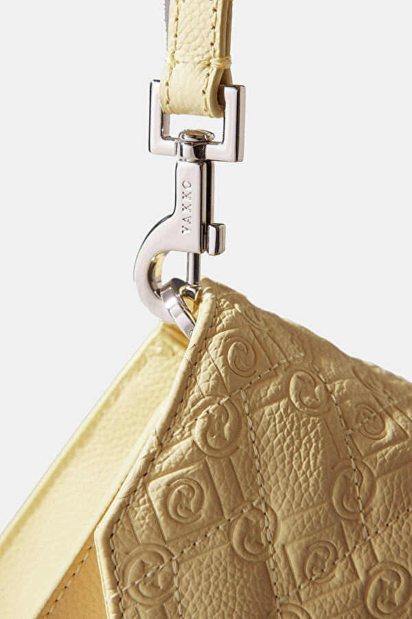 YELLOW MONOGRAM LEATHER BAG 7
