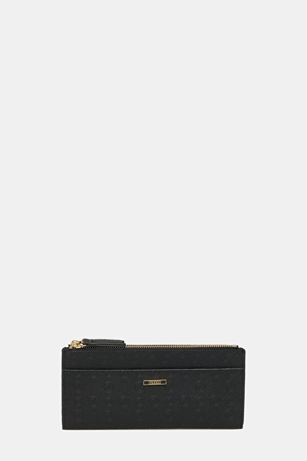 BLACK MONOGRAM WALLET