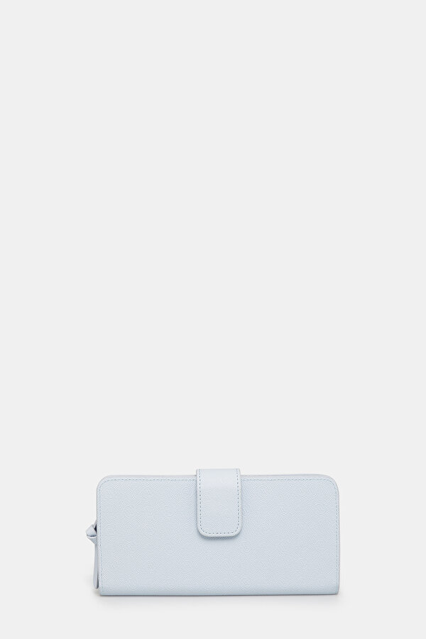 BLUE MONOGRAM WALLET