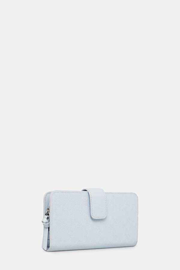 BLUE MONOGRAM WALLET 2