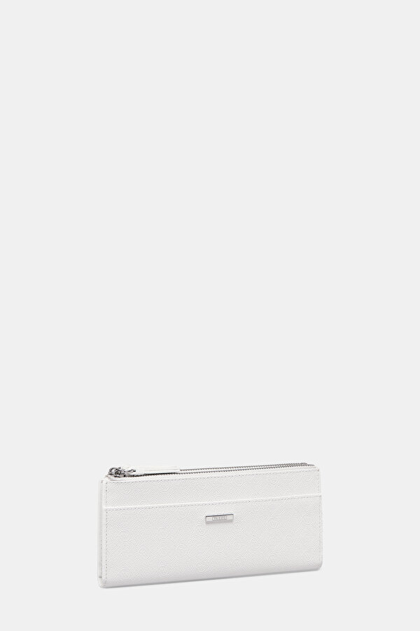 WHITE MONOGRAM WALLET 2