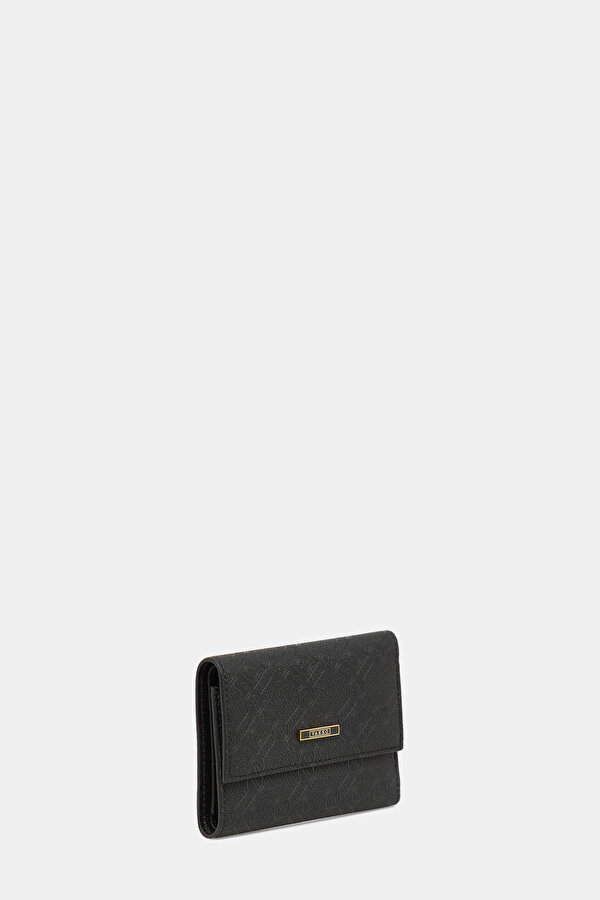BLACK MONOGRAM WALLET 2