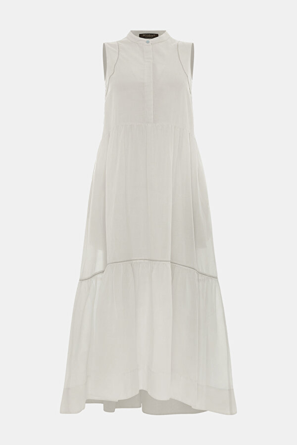 LIGHT BLUE SLEEVELESS MIDI DRESS