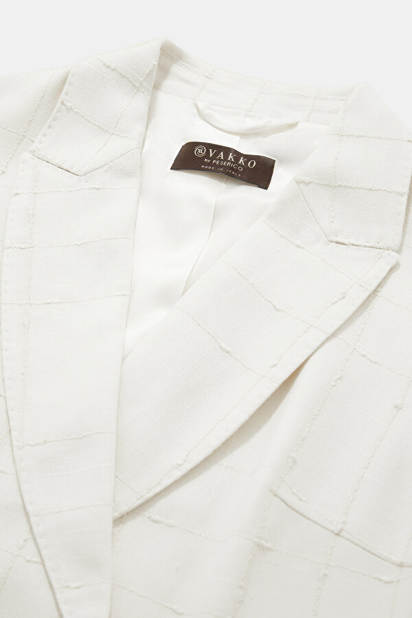 ECRU SURPLICE NECKLINE (CROSS-OVER NECKLINE) VEST 11