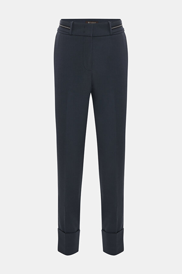 DARK NAVY BLUE SKINNY LEG TROUSERS