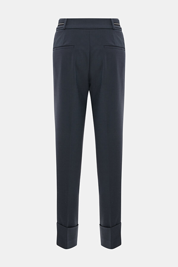 DARK NAVY BLUE SKINNY LEG TROUSERS 2