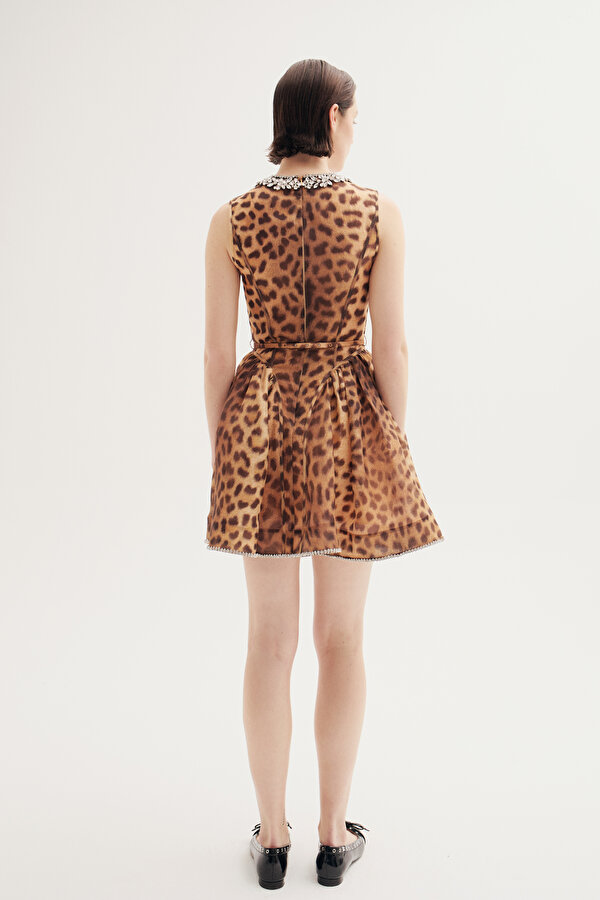 BROWN MİDİ DRESS 2