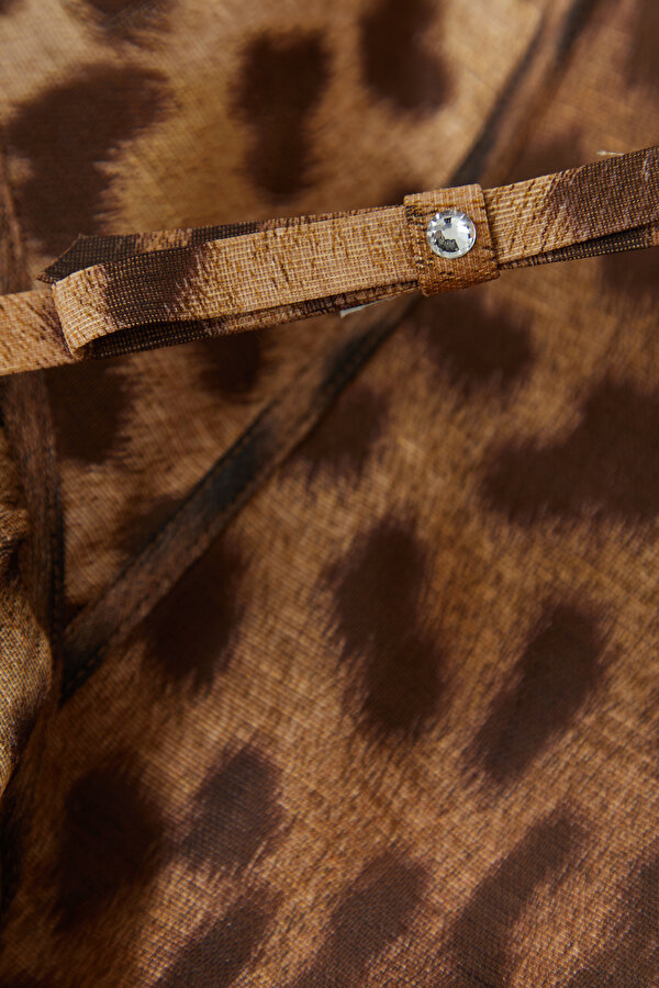 BROWN MİDİ DRESS 7